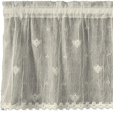 Heritage Lace Heritage Lace 7165W-4515HT Bee 45 x 15 in. Valance; White 7165W-4515HT